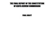 The Final Report of the Constitution of Kenya Review Commission