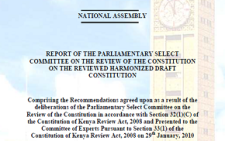 REPORT OF THE PARLIAMENTARY SELECT COMMITTEE ON THE REVIEW OF THE CONSTITUTION ON THE REVIEWED HARMONIZED DRAFT CONSTITUTION