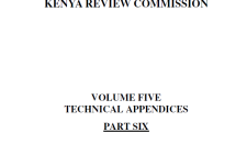 Volume V (Part 6): Report of the Constitution of the Kenya Review Commission