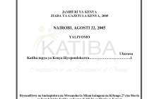 Rasimu ya Katiba ya Kenya, 2004