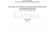 The Role of Constitution Making Processes in Democratisation